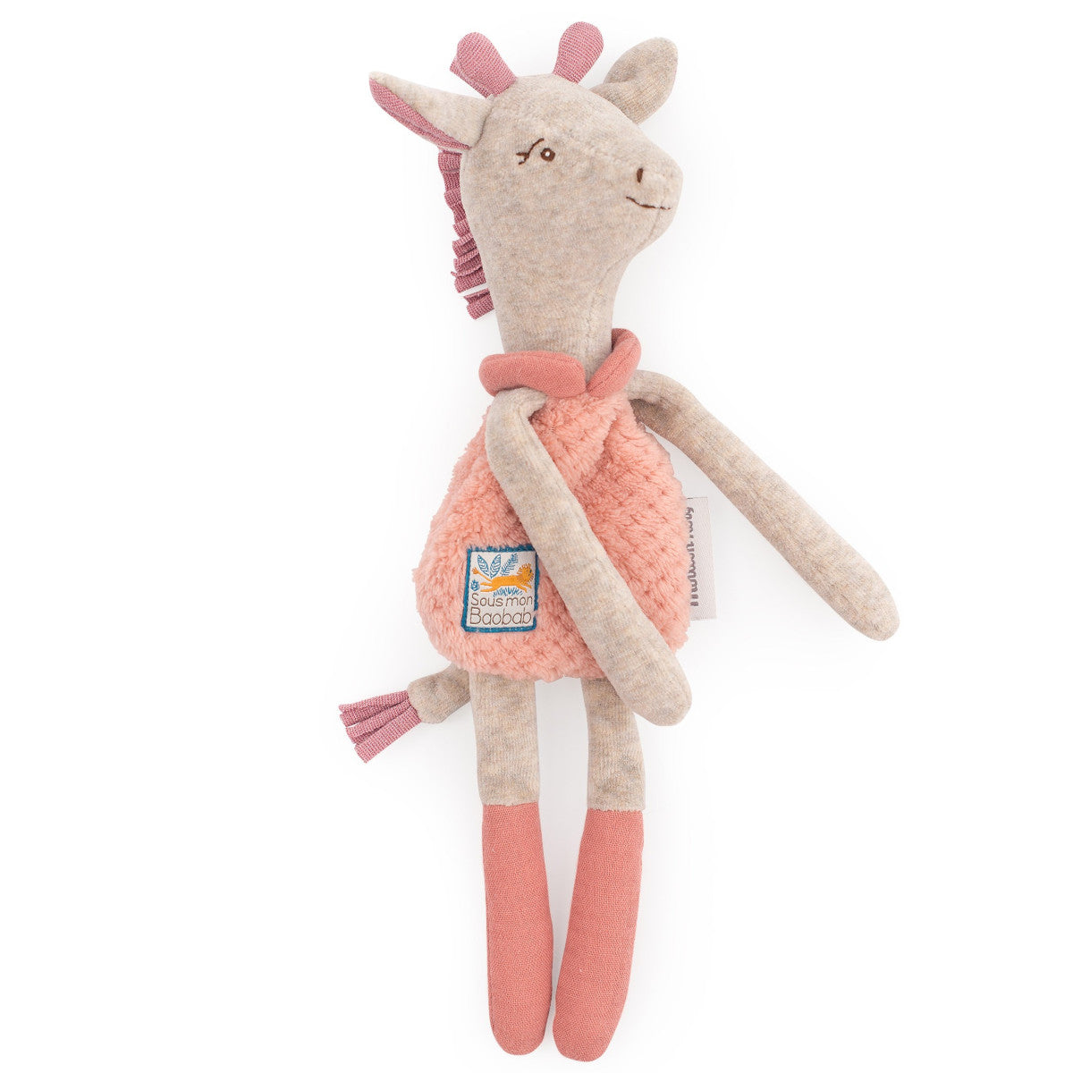 Moulin Roty Sous Mon Baobab Giraffe Rattle Comforter