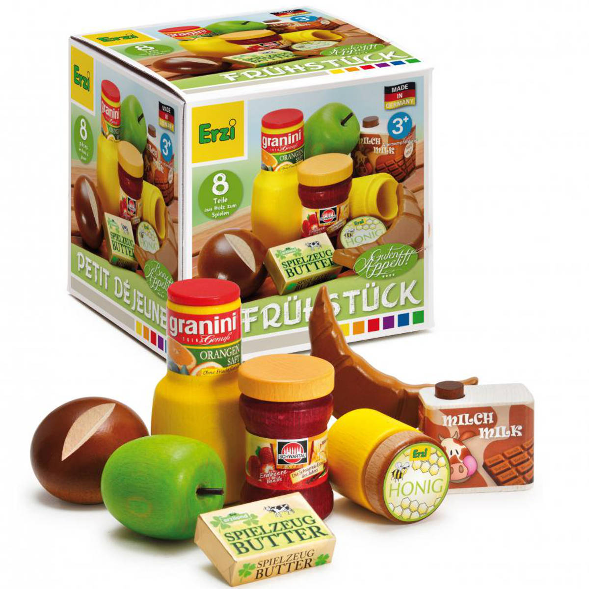 Erzi Wooden Pretend Breakfast Food Set, Made in Germany