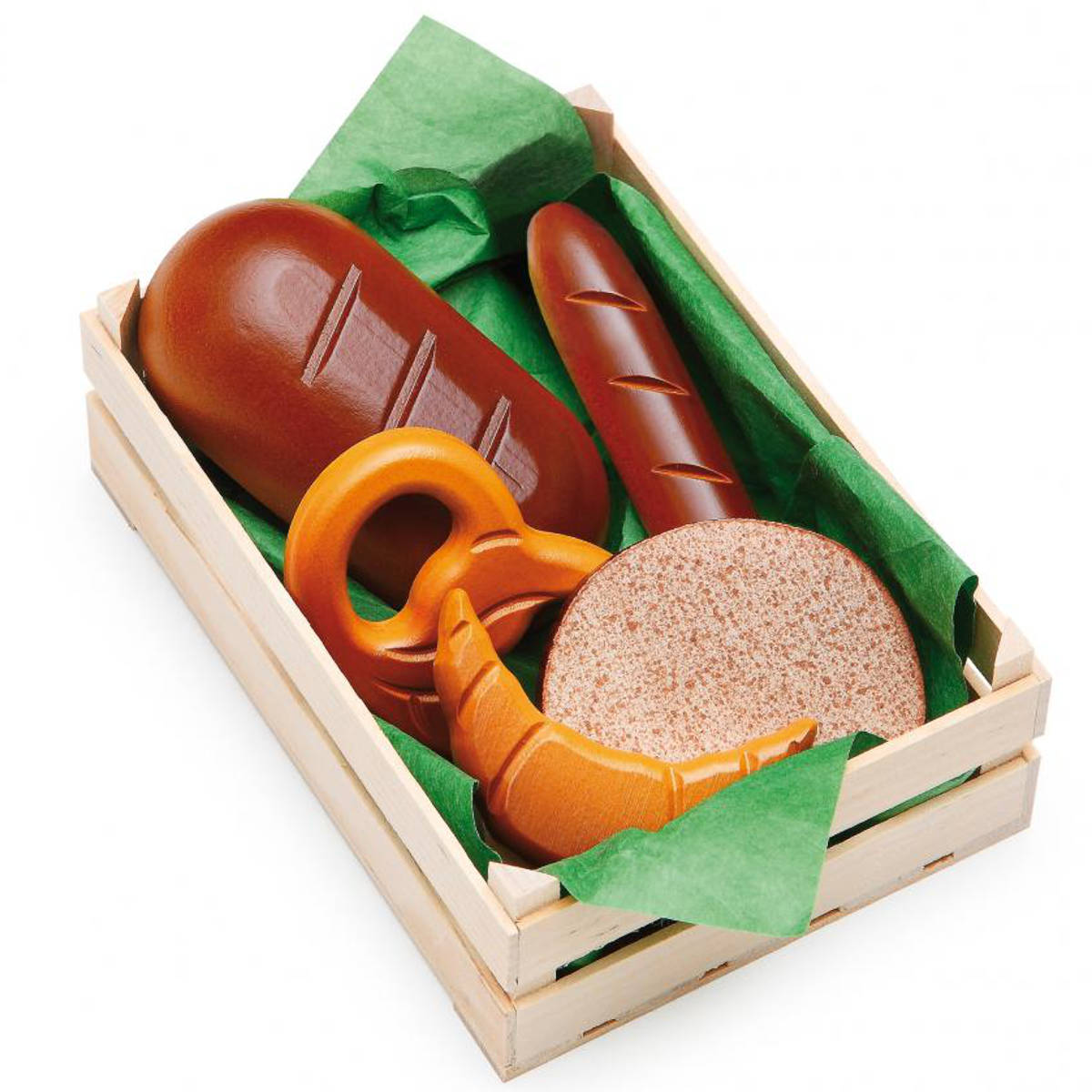 WoodenPretend Food Set, Assorted Breads