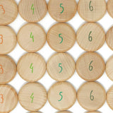 Grapat 60 Wooden Coins to Count