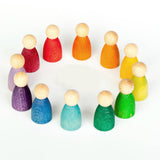 Grapat 12 Nins Wooden Peg People