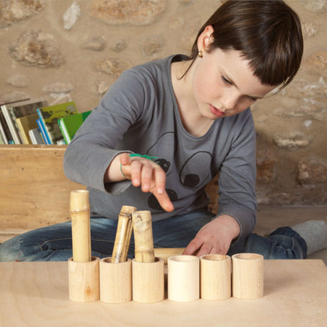 Grapat Wooden Cups with Lid, Natural