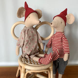 Poppie Doll size Rattan Bow Chairs, Table