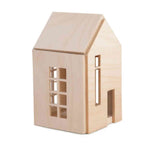 Magnetic Wooden Doll House, Small, Natural