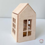 Magnetic Wooden Doll House, Small, Natural