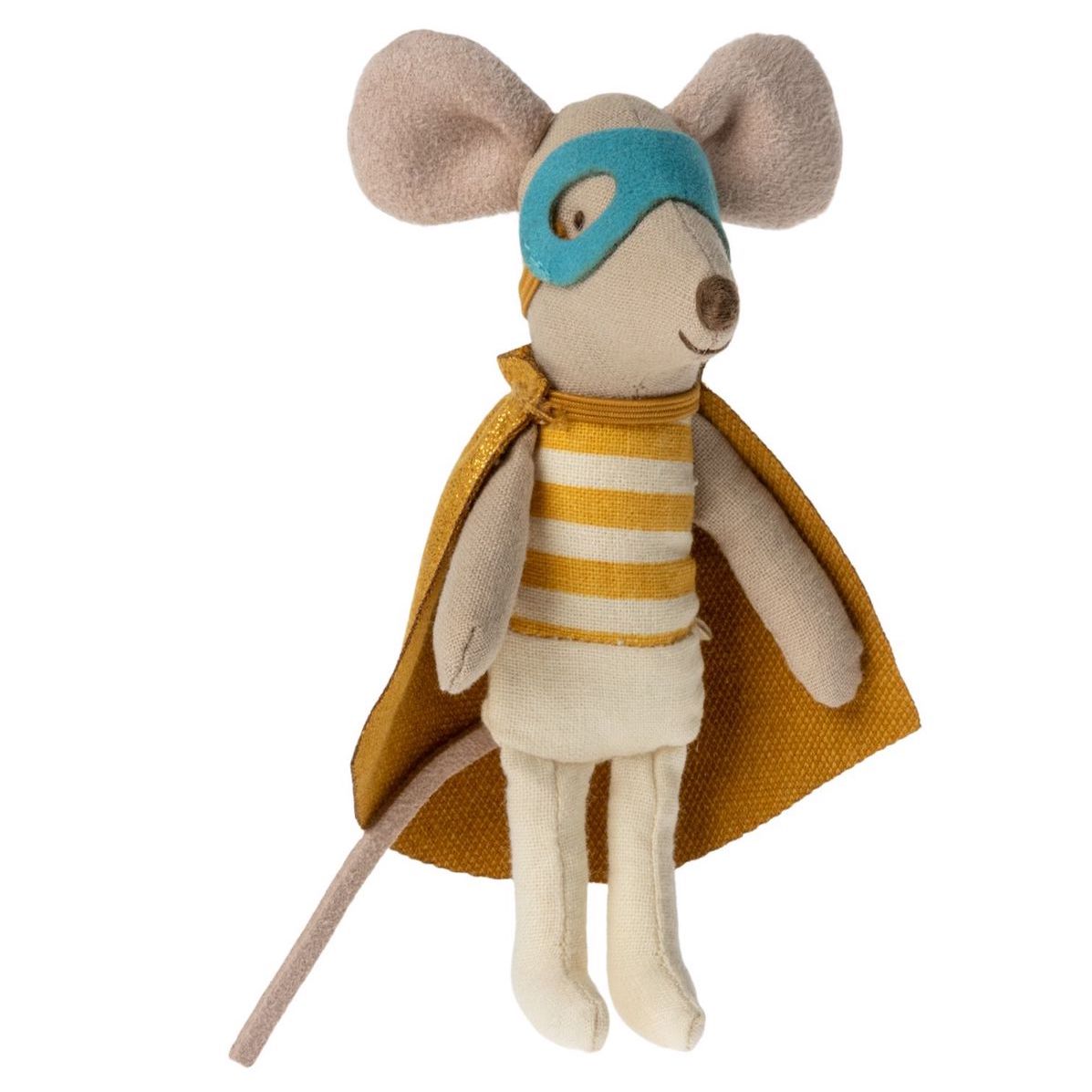 Maileg Super Hero Little Brother Mouse in Box