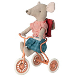 Maileg Big Sister Tricycle Mouse, Red