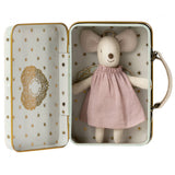 Maileg Little Angel Mouse in Suitcase