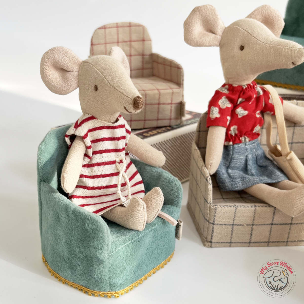 Maileg Mouse size 2pcs Chair set