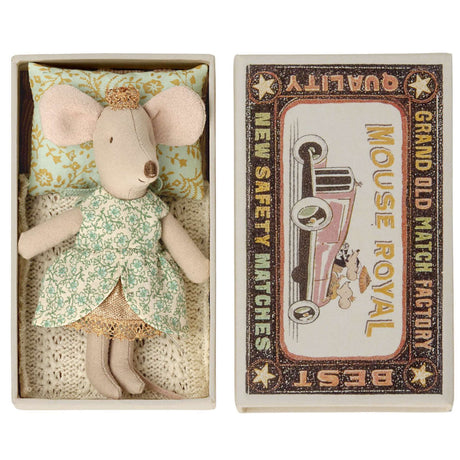 Maileg Little Sister Princess Mouse in Box