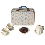 Maileg Tea Set in Suitcase for Mouse dolls, Blue Madelaine