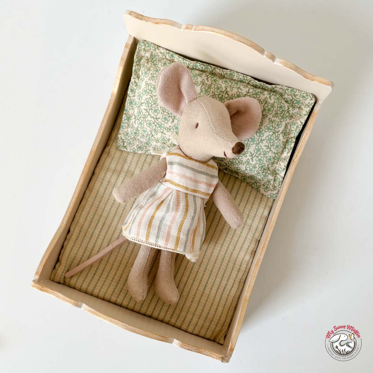 Maileg Wooden Bed for Mouse doll