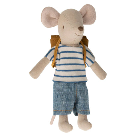 Maileg Tricycle Mouse outfit with Brown Bag for Big Brother/Sister Mouse