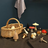 Forest Mushrooms Basket