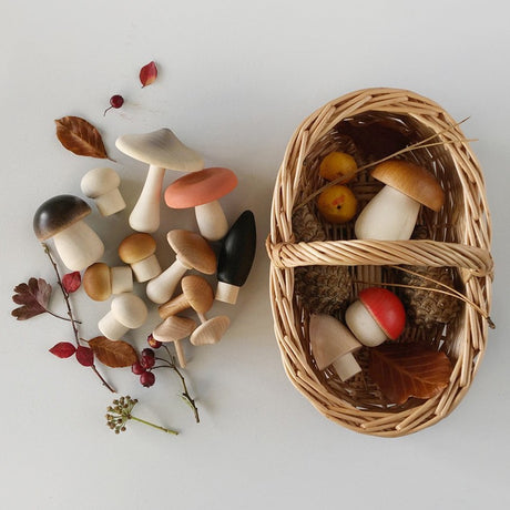 Forest Mushrooms Basket