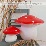 Egmont Heico Medium Mushroom LED Lamp, Red