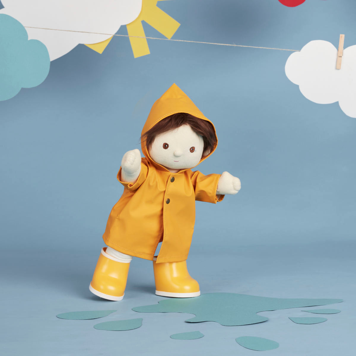 Olli Ella Dinkum Doll Rainy Play Set, Yellow