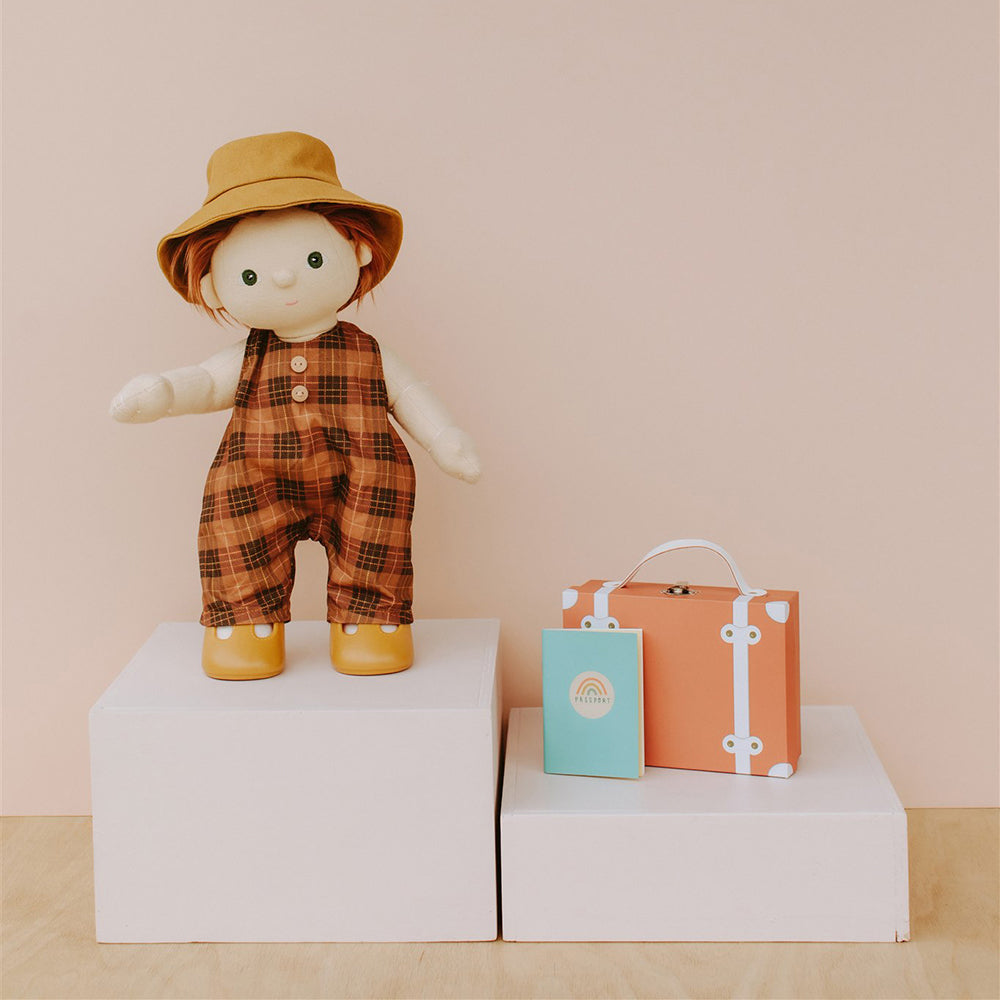 Olli Ella Dinkum Doll Travel Tog, Apricot