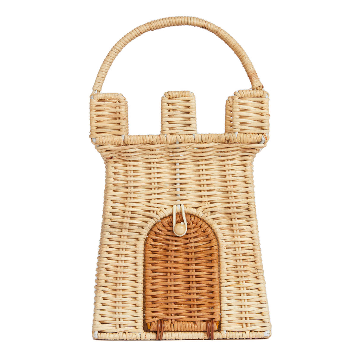 Olli Ella Rattan Castle Bag