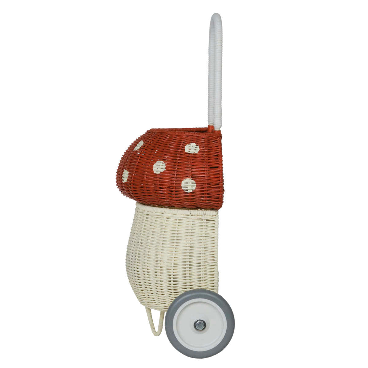 Olli Ella Rattan Mushroom Luggy, Red