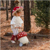 Olli Ella Rattan Mushroom Luggy, Red