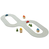 Plan Toys Rubber Road & Rail Set, Medium