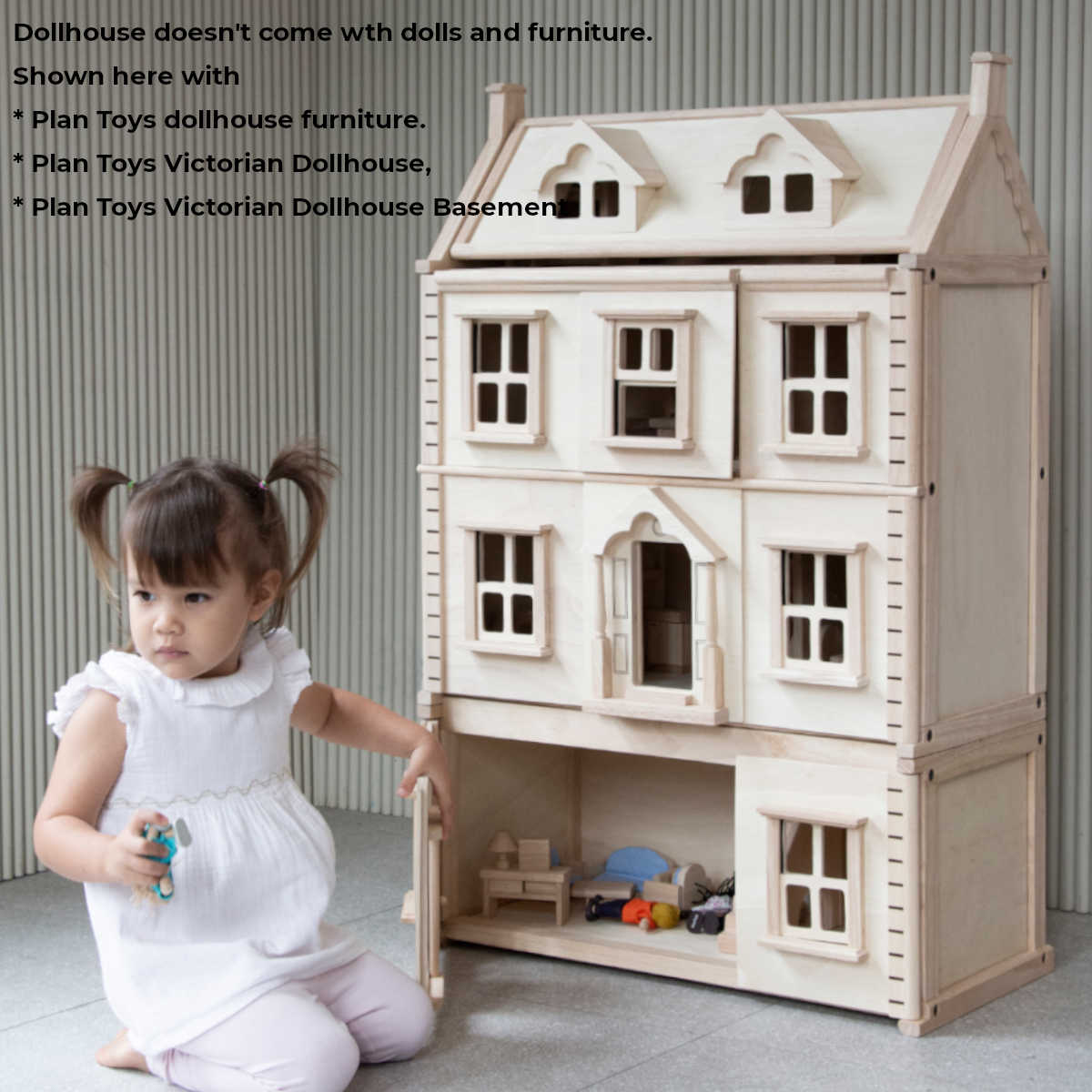 Plan Toys Victorian Dollhouse Basement Floor