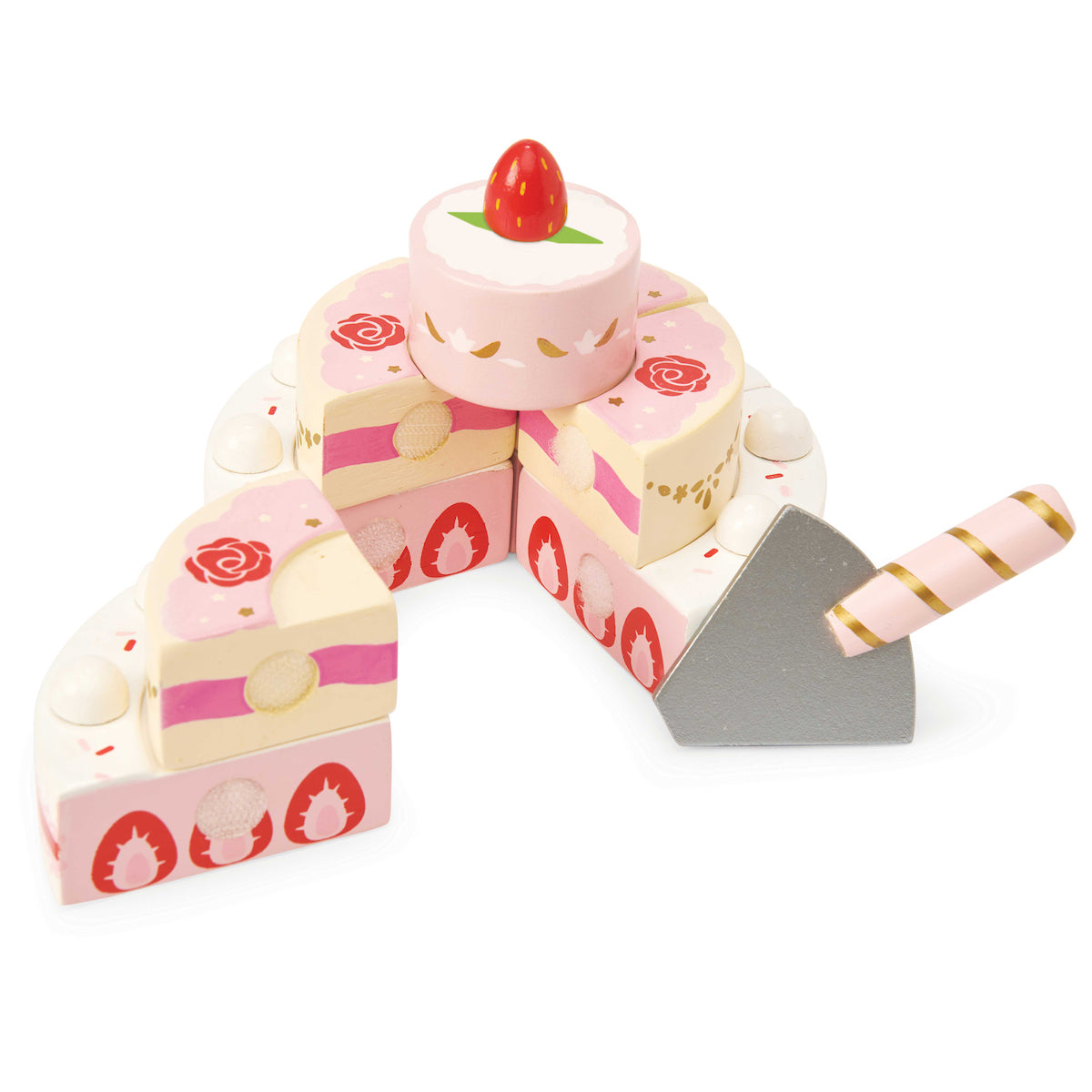 Le Toy Van Wooden Strawberry Wedding Cake