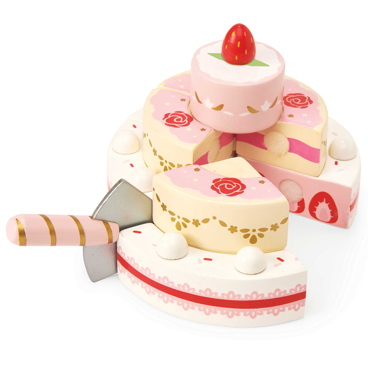 Le Toy Van Wooden Strawberry Wedding Cake