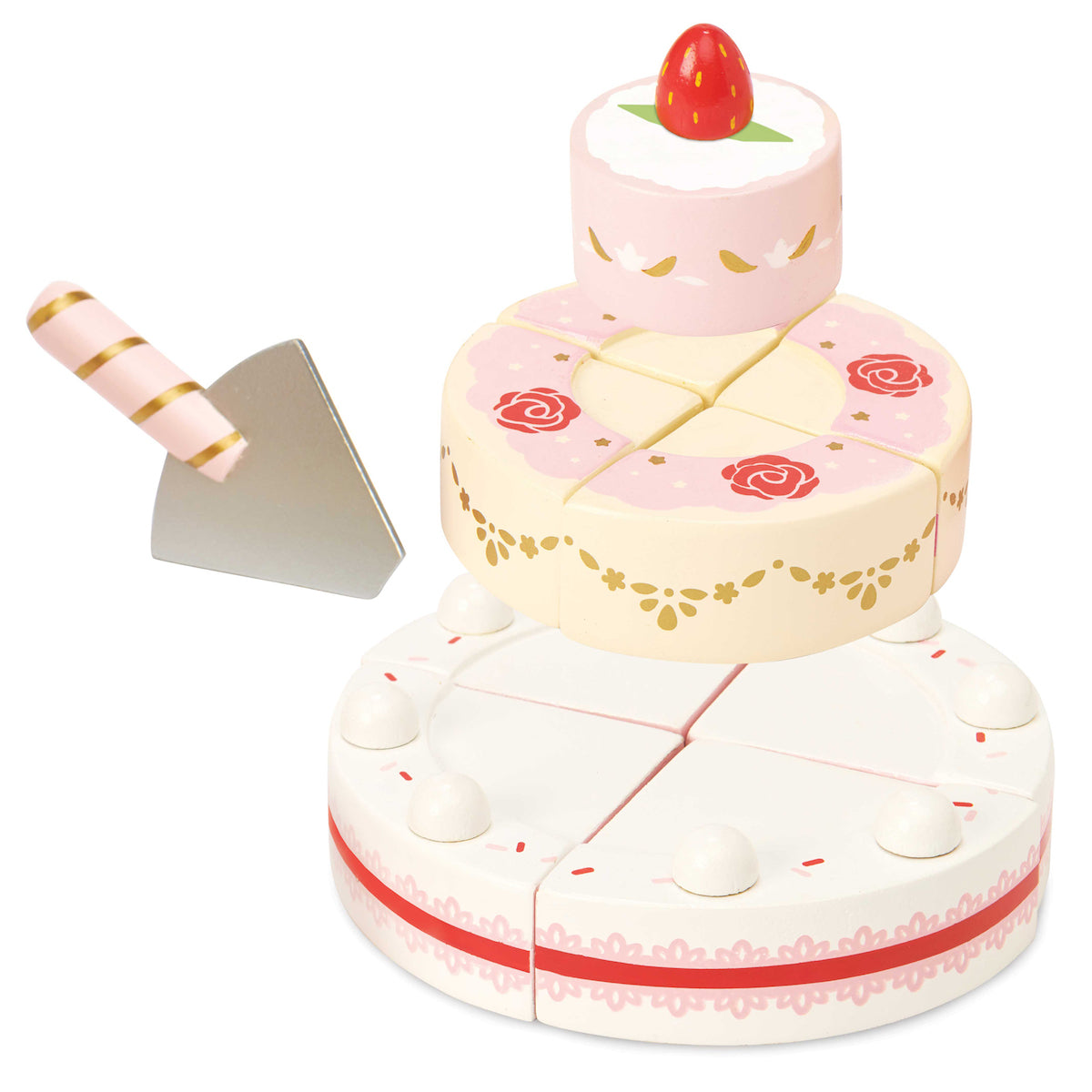 Le Toy Van Wooden Strawberry Wedding Cake