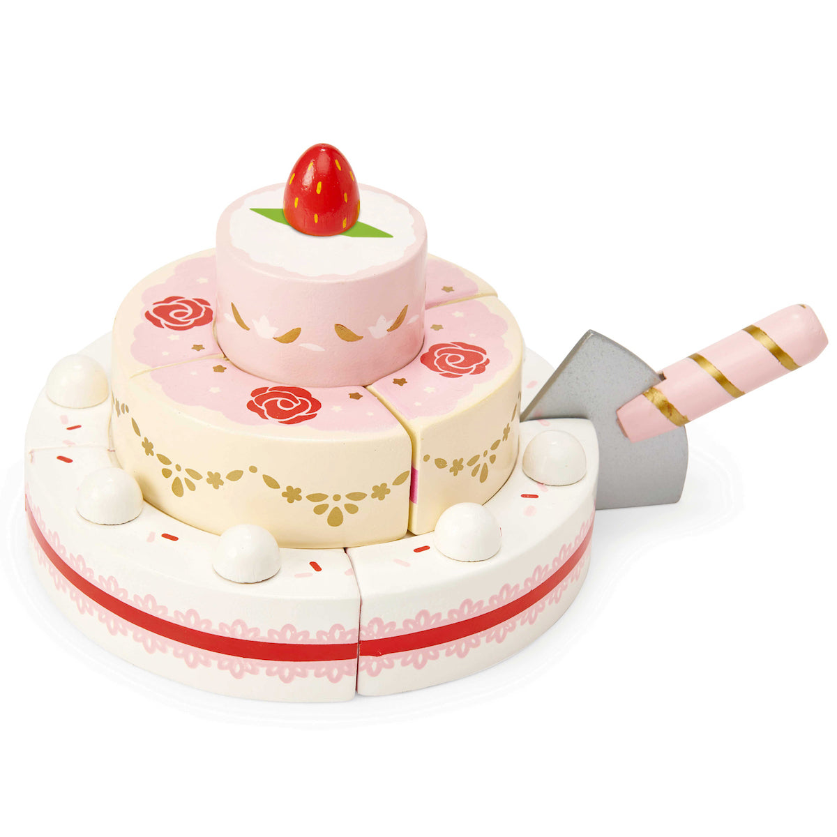 Le Toy Van Wooden Strawberry Wedding Cake