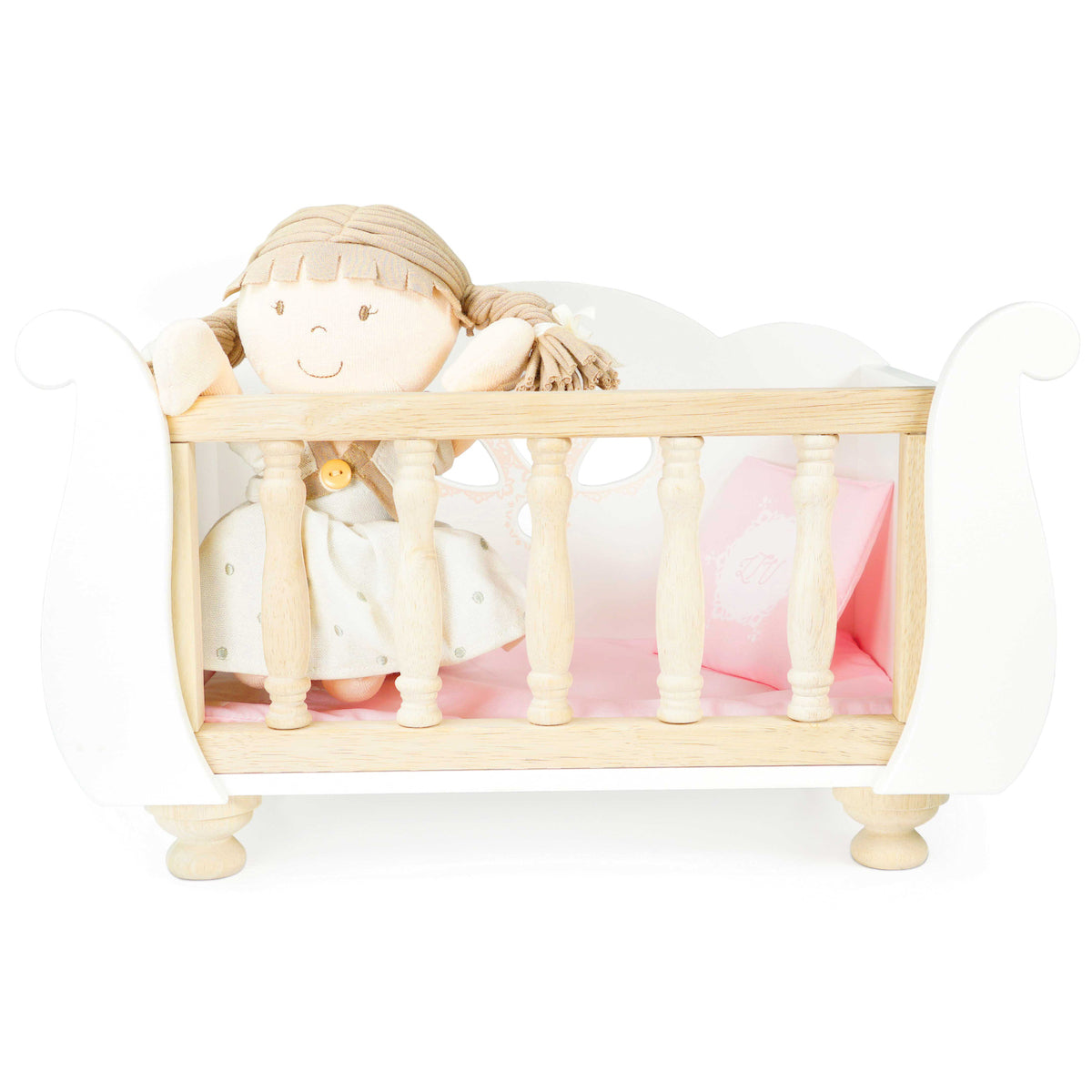 Le Toy Van Sleigh Doll Cot & Crib