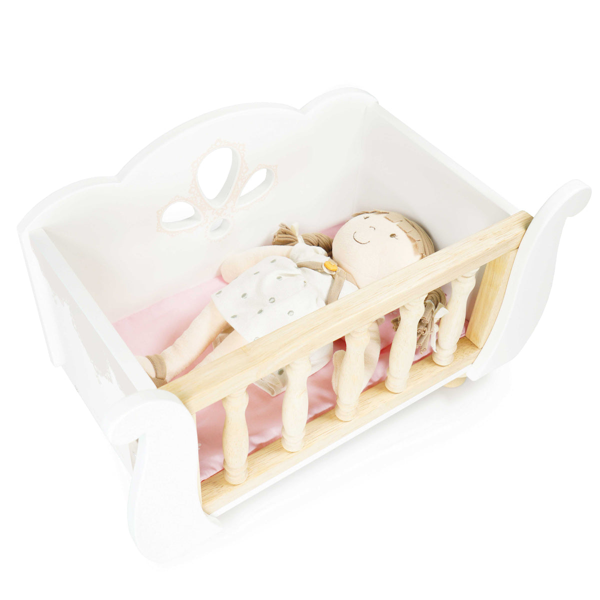 Le Toy Van Sleigh Doll Cot & Crib