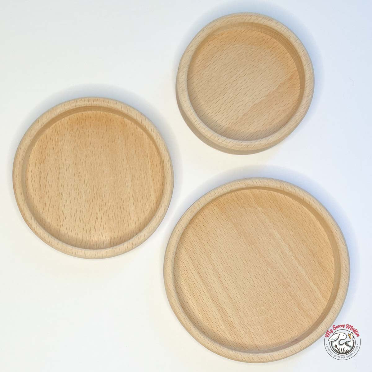 Circle Sorting Wooden Trays (Set of 3)