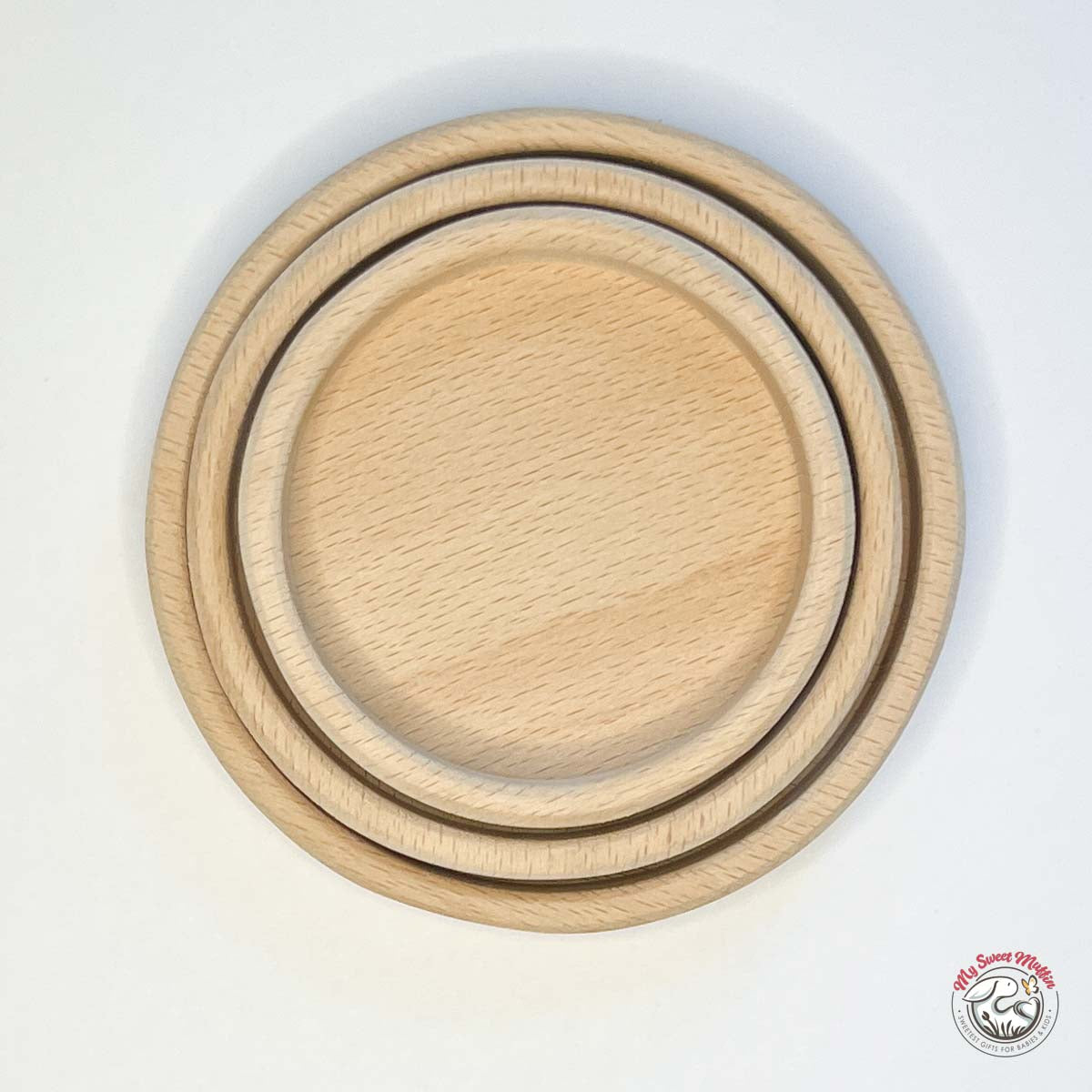 Circle Sorting Wooden Trays (Set of 3)