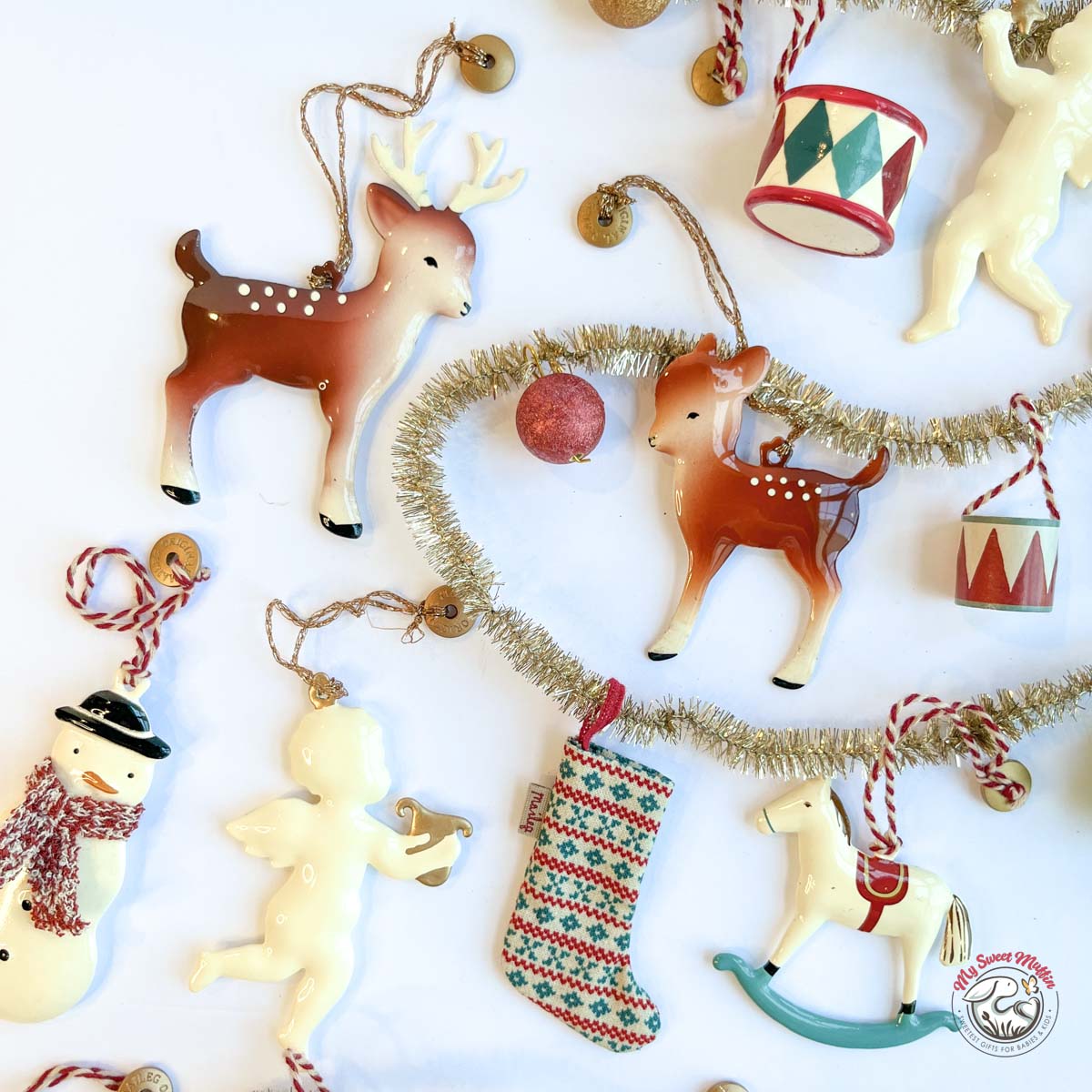 Maileg Holiday Ornaments Set, Peter`s Christmas