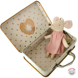 Maileg Little Angel Mouse in Suitcase