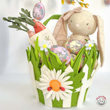 Daisy Garden Felt Easter Basket