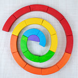 Bajo Rainbow Wooden Blocks, 21pcs