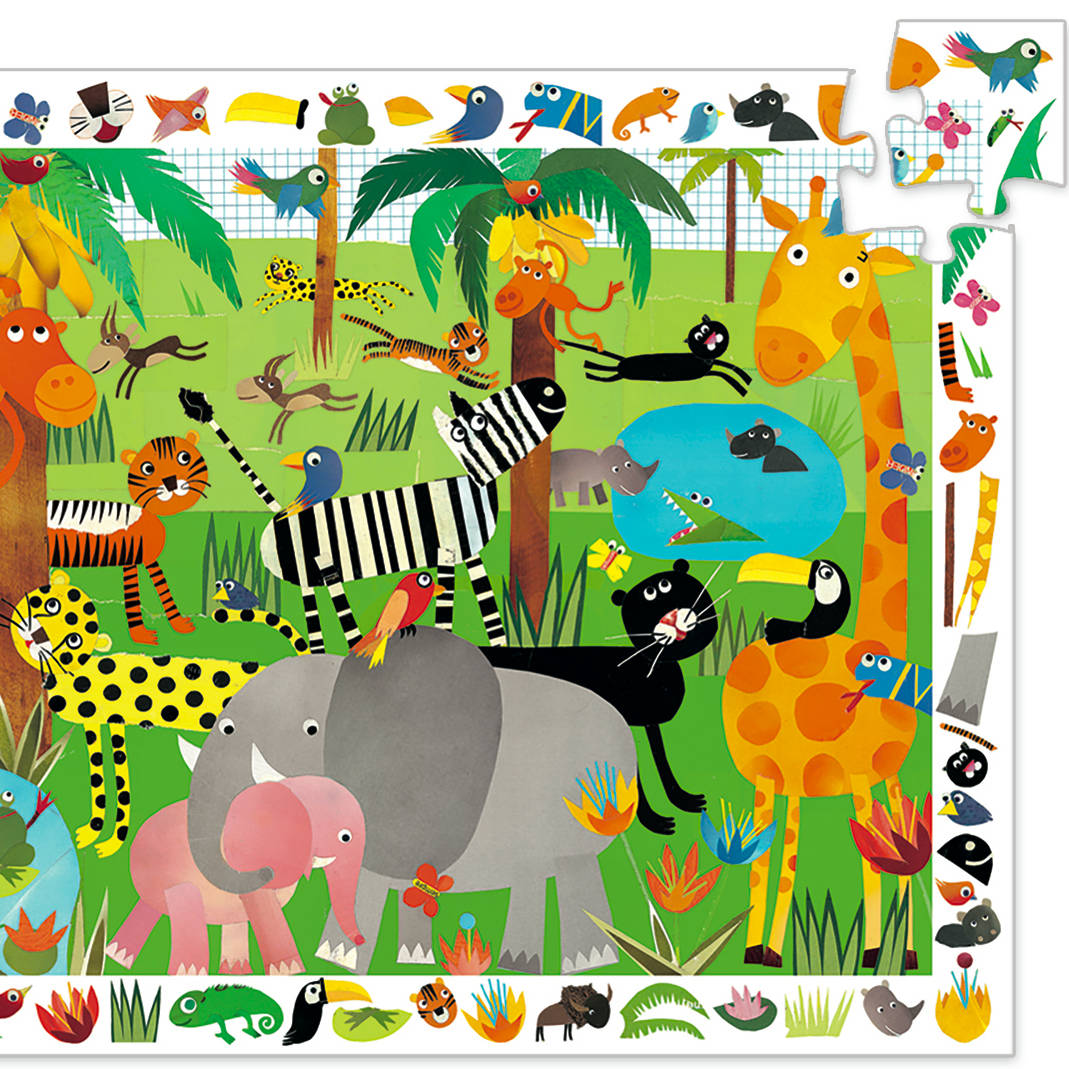 Djeco Search & Find Puzzle, Jungle (35pcs)