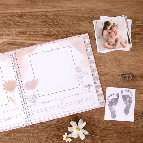 Wildflower Meadow Luxe Baby Keepsake Book