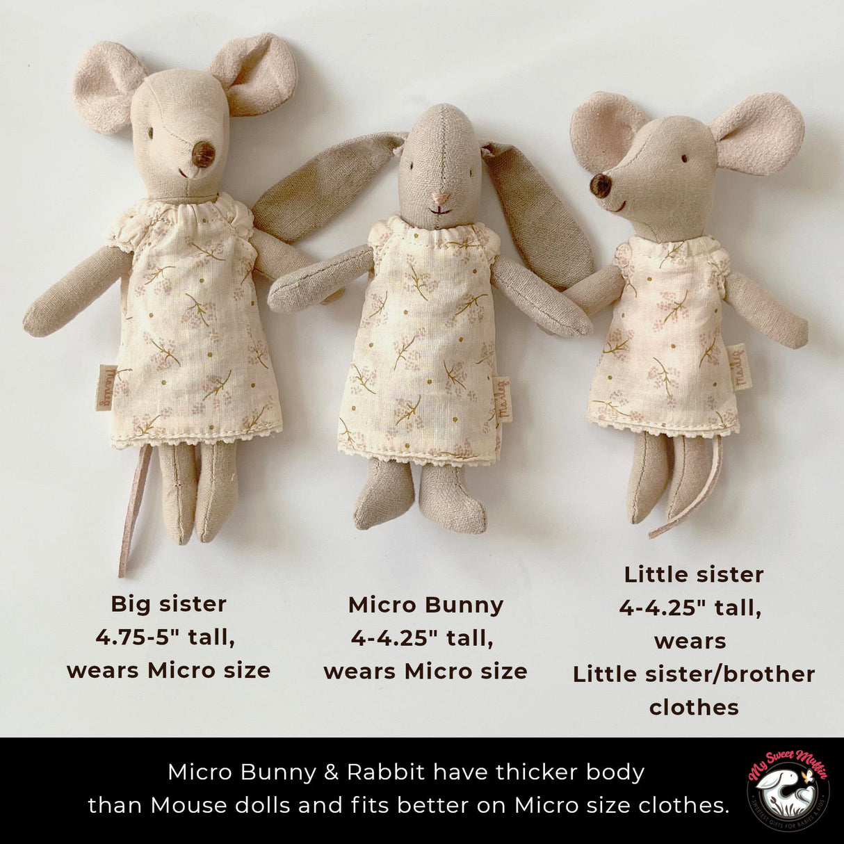 Maileg Nightgown for Little Sister Mouse