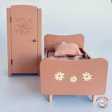 Maileg Miniature Wooden Closet, Dusty Rose