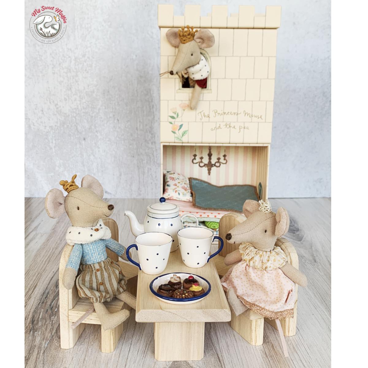 Maileg Tea Time Set with Biscuits, in Box