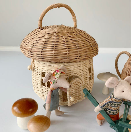 Olli Ella Mushroom Basket Bag