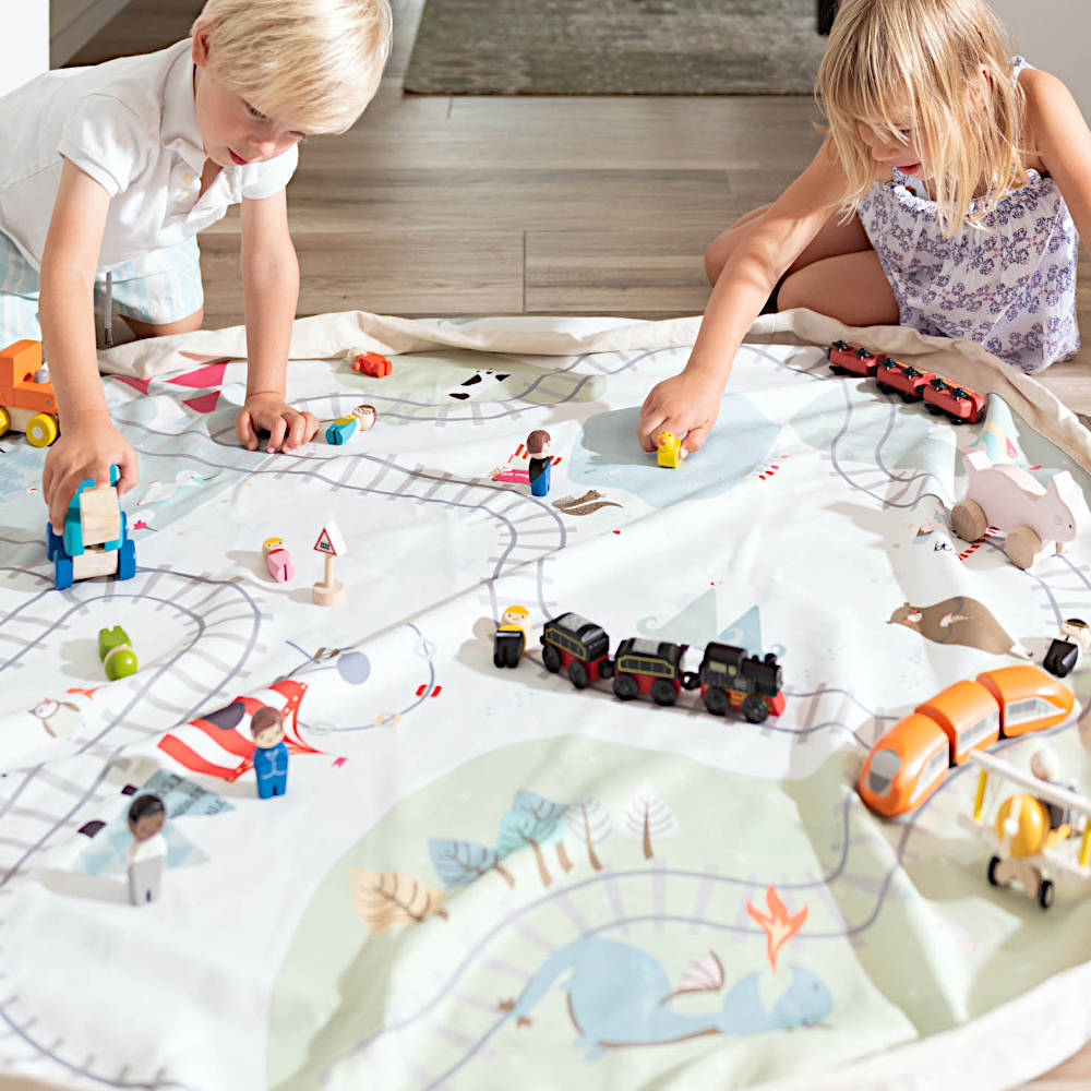 Play&Go Train Map Toy Storage Bag