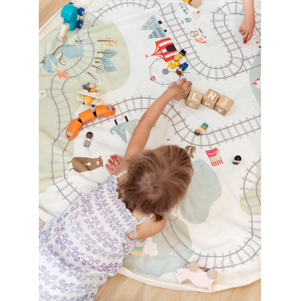 Play&Go Train Map Toy Storage Bag