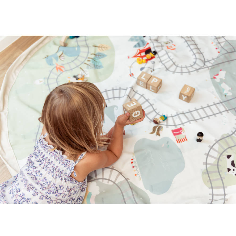 Play&Go Train Map Toy Storage Bag