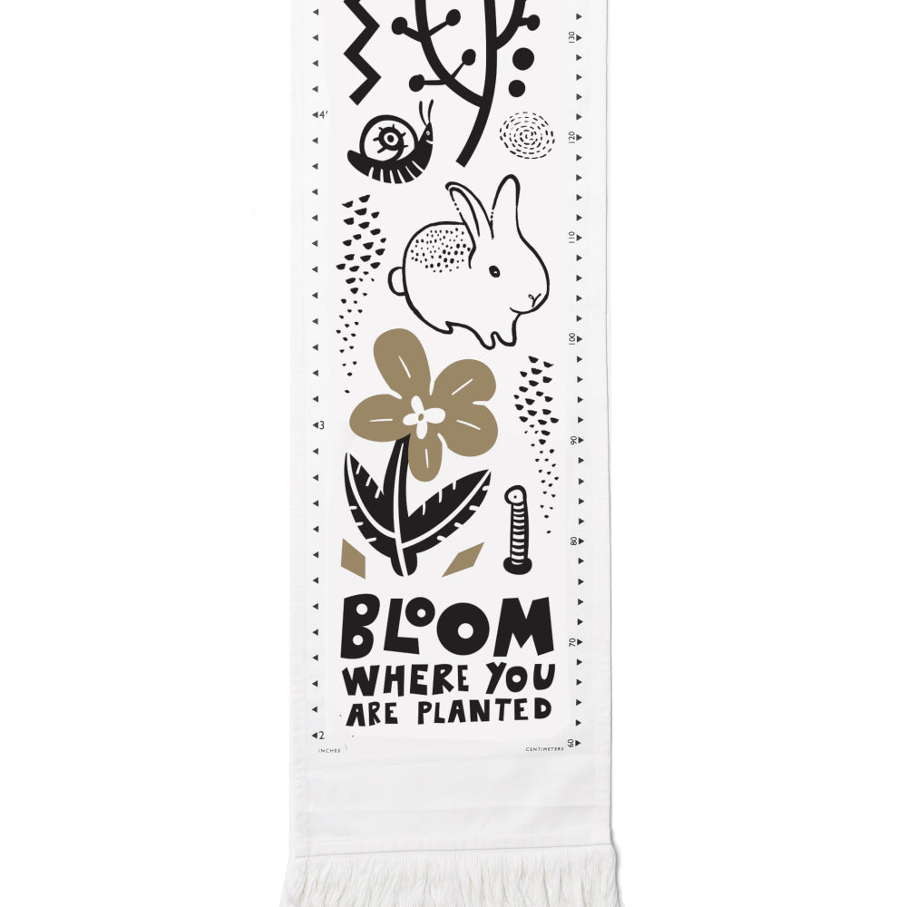 Wee Gallery Canvas Growth Chart, Bloom