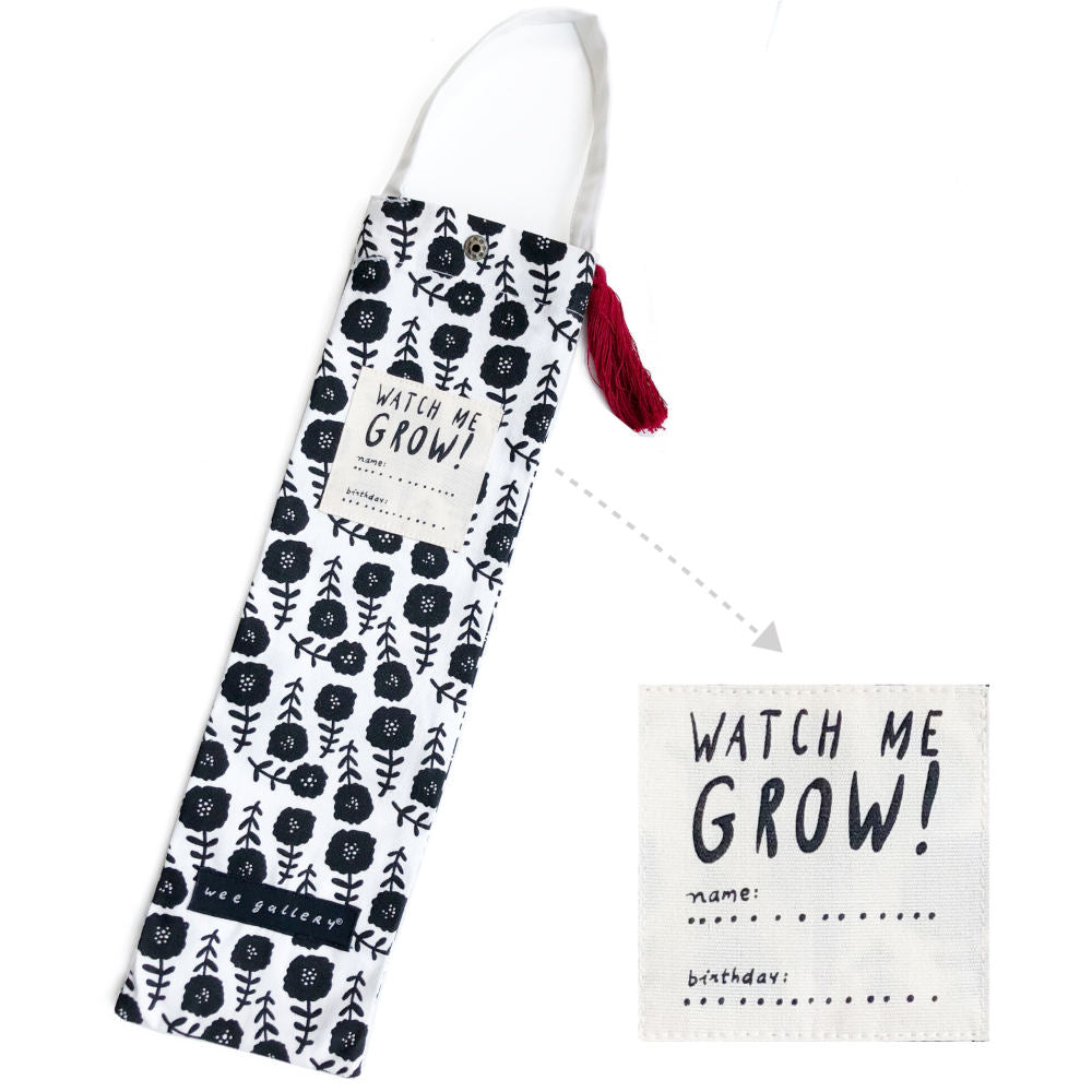 Wee Gallery Canvas Growth Chart, Bloom